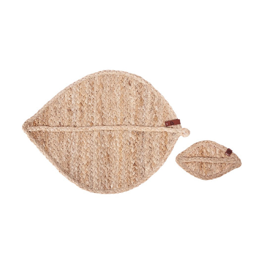 Trousse de rangement en jute pour articles divers - 35 x 20 x 3